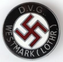 WWII GERMAN REICH DVG WESTMARK LOTHRINGEN PIN