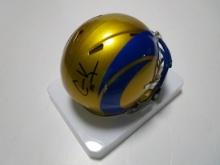 Cooper Kupp of the LA Rams signed autographed mini football helmet PAAS COA 957