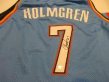 Chet Holmgren of the OKC Thunder signed autographed basketball jersey PAAS COA 478