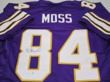 Randy Moss of the Minnesota Vikings signed autographed football jersey PAAS COA 965
