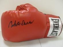 Roberto Duran signed autographed boxing glove PAAS COA 189