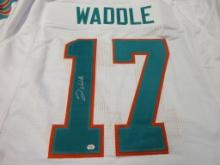 Jaylen Waddle of the Miami Dolphins signed autographed football jersey PAAS COA 052