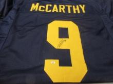 JJ McCarthy of the Michigan Wolverines signed autographed football jersey PAAS COA 894