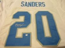 Barry Sanders of the Detroit Lions signed autographed football jersey PAAS COA 902