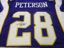 Adrian Peterson of the Minnesota Vikings signed autographed football jersey PAAS COA 861