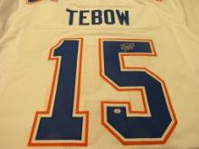 Tim Tebow of the Florida Gators signed autographed football jersey PAAS COA 707