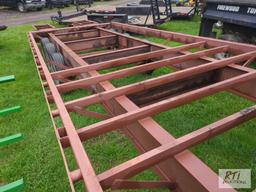 24ft Gooseneck chassis, tri-axle, foldover ramps, dovetail, no deck, Bill of Sale Only