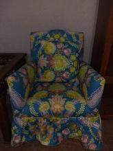 Small Upholstered Reading Chair