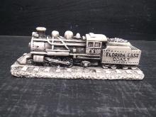 Carved Georgian Marble Trains Gone By-Florida East Coast