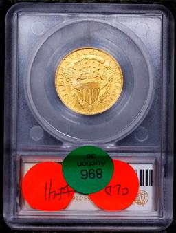 ***Auction Highlight*** 1806 Draped Bust Gold Half Eagle $5 Round 6, 7X6 Stars BD-6 Graded ms62+ BY