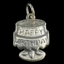 Estate James Avery sterling silver "HAPPY BIRTHDAY" charm