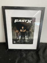 Vin Diesel "Fast X" signed w/ documentation 15x12