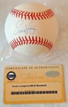 Evan Longoria Autographed Signed ROMLB Baseball MLB Steiner Holo COA Giants Rays Diamondbacks