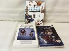 BOOKS, "ANTIQUE SILVER" HARD COVER, "100 YRS COLLECTIBLE JEWELRY", "COMPLETE GUIDE TO ANTIQUE