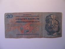 Foreign Currency: Czechoslovakia 20 Korun