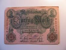 Foreign Currency: 1910 Germany 50 Mark