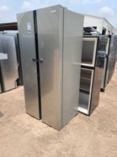 (1) S/S Furrion Side-by-Side Residential-Style Refrigerator, (2) RV Refrigerators