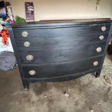 Federal Style Black 3 Drawer Chest by Dixie