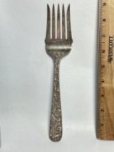 Impressive Sterling Silver Large Serving Fork by S. Kirk & Son Inc