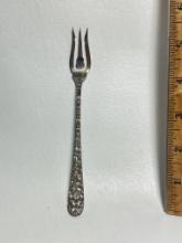 Vintage Sterling Silver Serving Fork with Balto Pattern