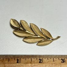 Gold Tone Trifari Branch Brooch