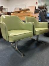 60s modern double waiting room seat