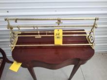 Brass Coat Shelf Rack