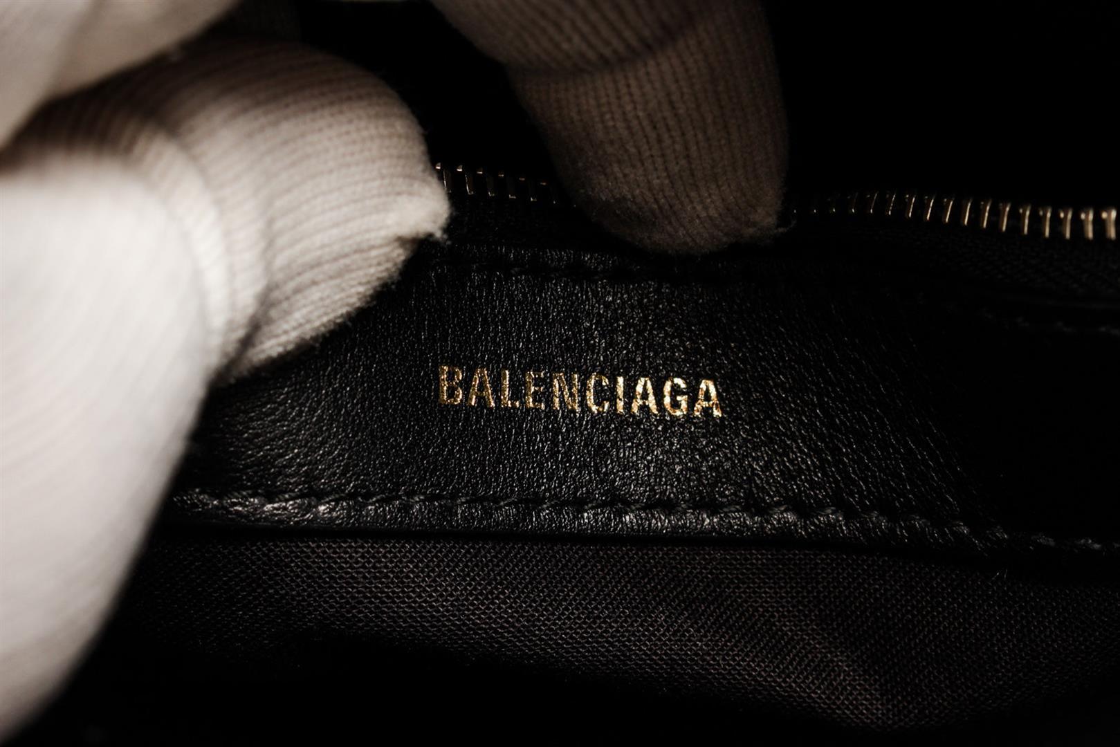 Balenciaga Logo Ville Bag Leather Small Black