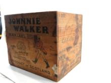 Vintage Wood Johnny Walker Case